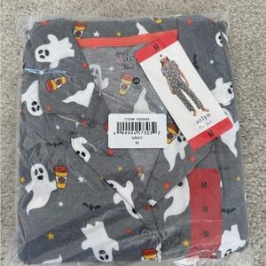 Jaclyn Women’s Halloween Ghost Print PJ Set, Gray, Medium & Large Available, NWT